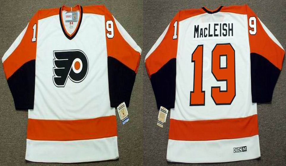 2019 Men Philadelphia Flyers #19 Macleish White CCM NHL jerseys